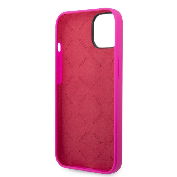 iPhone 14 PLUS neo rožinė GUESS nugarėlė GUHCP14MSLSMF