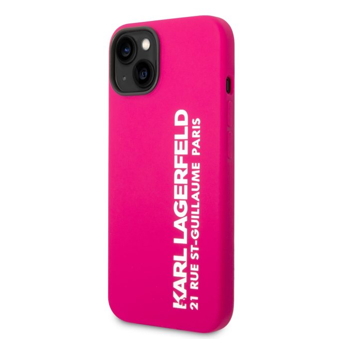 iPhone 14 PLUS neo rožinė KARL LAGERFELD nugarėlė KLHCP14MSRSGVTF