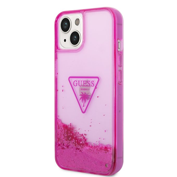 iPhone 14 PLUS neo rožinė water GUESS nugarėlė GUHCP14MLFCTPF