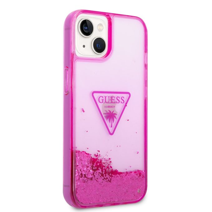 iPhone 14 PLUS neo rožinė water GUESS nugarėlė GUHCP14MLFCTPF