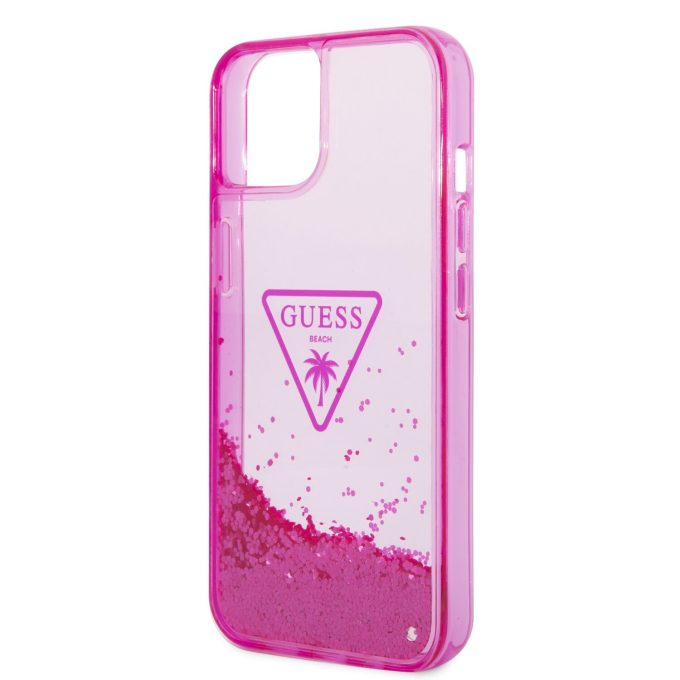 iPhone 14 PLUS neo rožinė water GUESS nugarėlė GUHCP14MLFCTPF