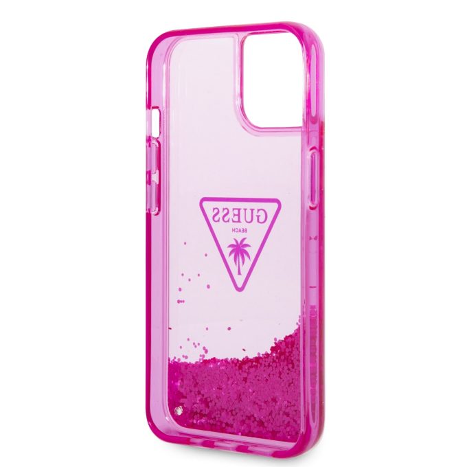 iPhone 14 PLUS neo rožinė water GUESS nugarėlė GUHCP14MLFCTPF
