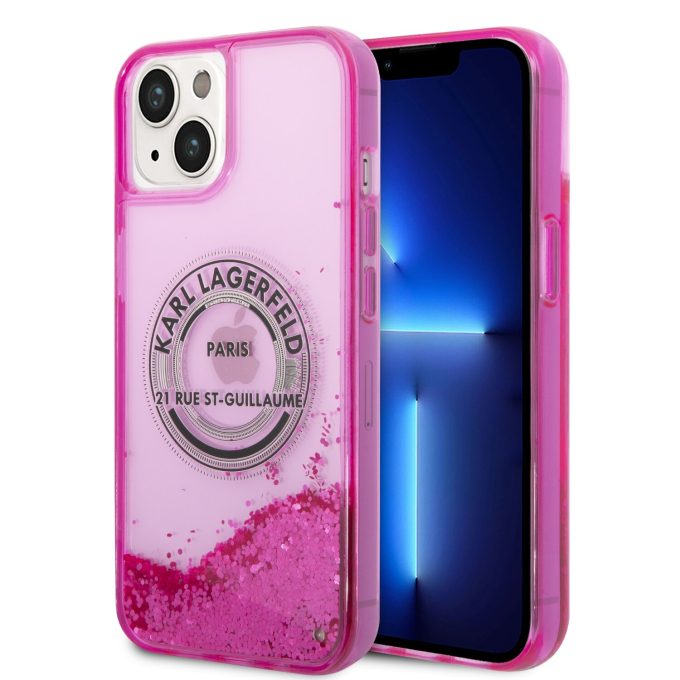 iPhone 14 PLUS neo rožinė water KARL LAGERFELD nugarėlė KLHCP14MLCRSGRF