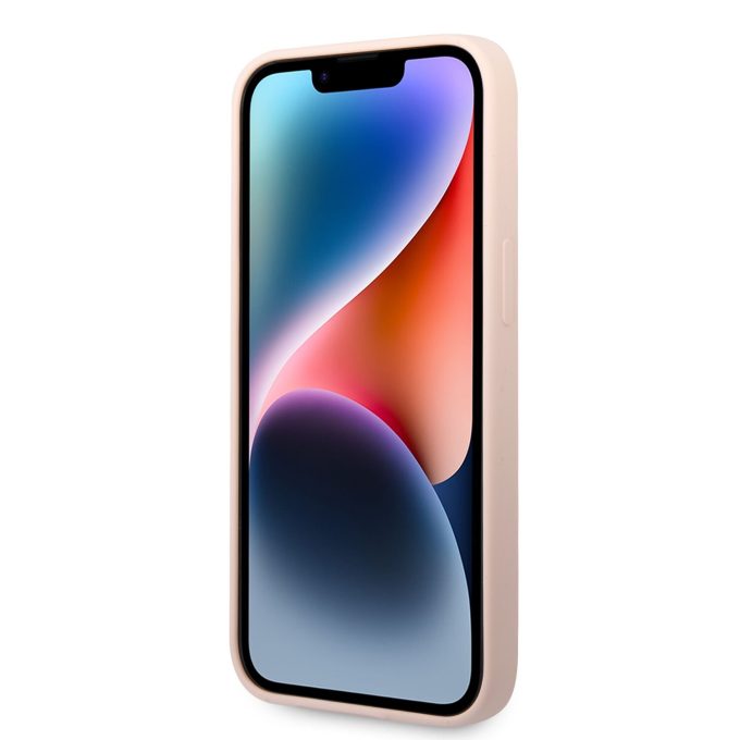 iPhone 14 PLUS šviesiai rožinė Magsafe GUESS nugarėlė GUHMP14MSBPLP