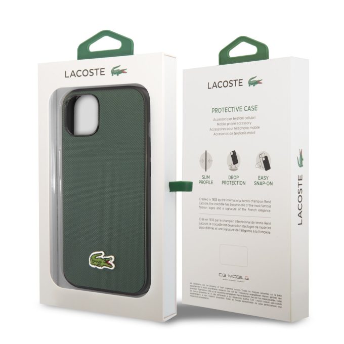 iPhone 14 PLUS dark green LACOSTE nugarėlė LCHCP14MPVCE