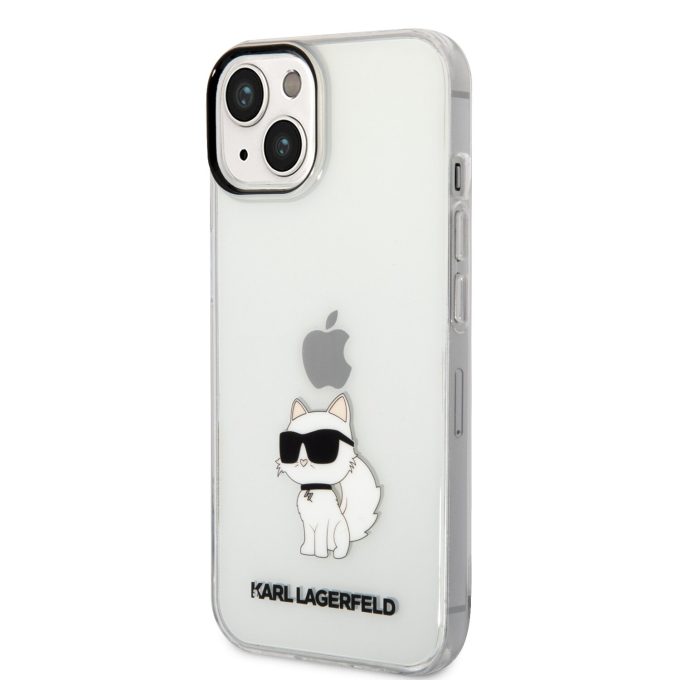 iPhone 14 PLUS transparent NFT IML KARL LAGERFELD nugarėlė