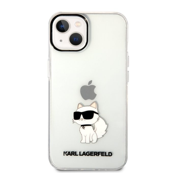 iPhone 14 PLUS transparent NFT IML KARL LAGERFELD nugarėlė
