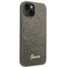 iPhone 14 PLUS žalia glitter GUESS nugarėlė GUHCP14MHGGSHN