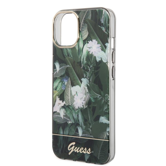iPhone 14 PLUS žalia GUESS nugarėlė GUHCP14MHGJGHA