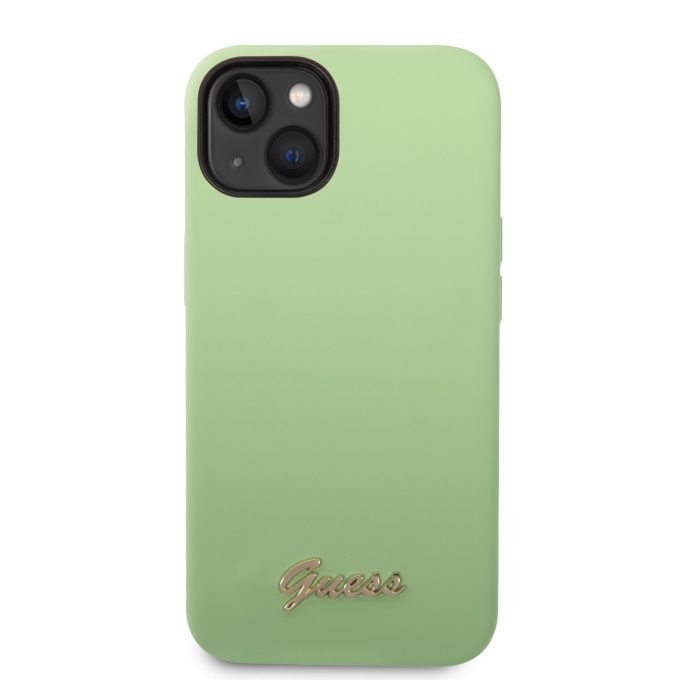 iPhone 14 PLUS žalia GUESS nugarėlė GUHCP14MSLSMN