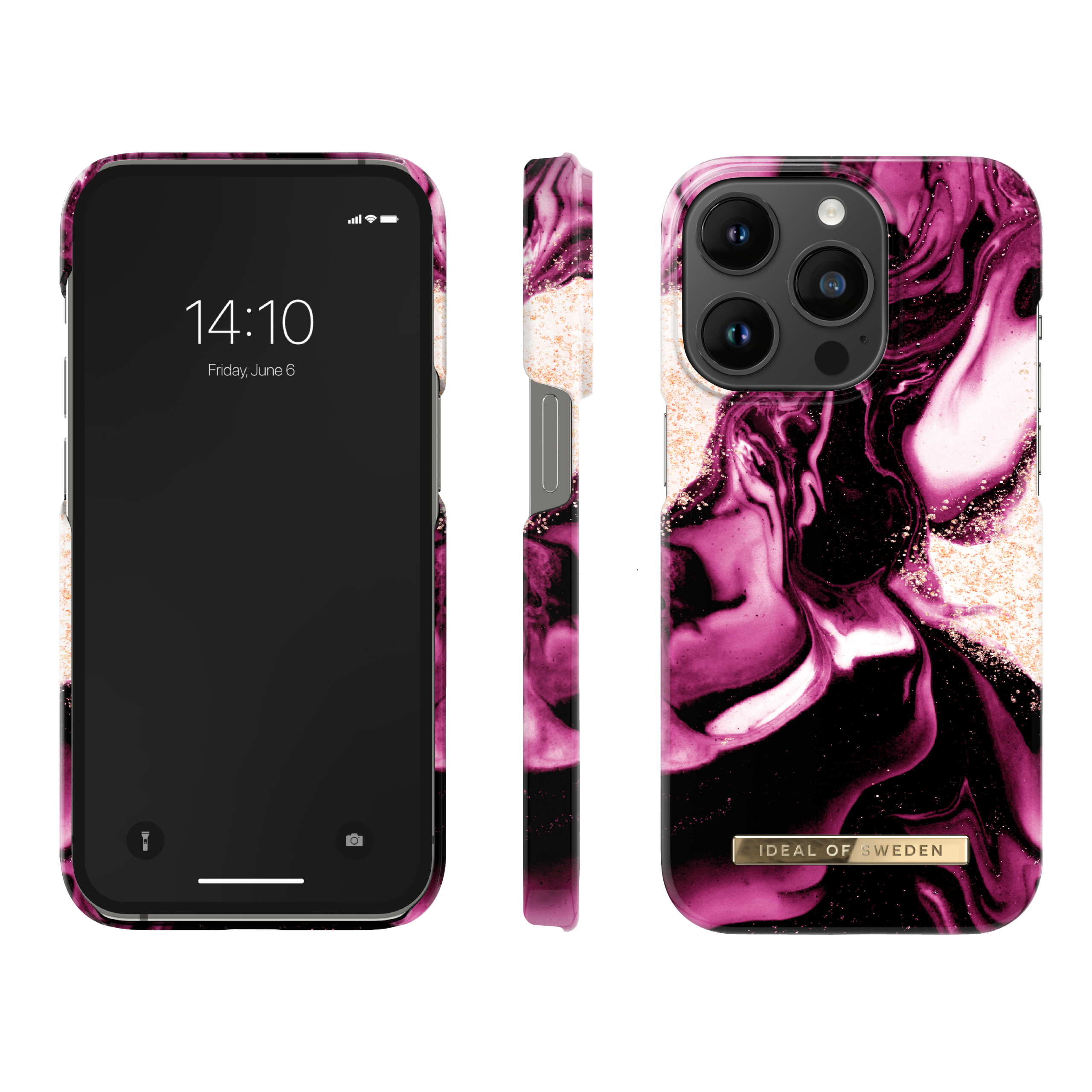 iPhone 14 PRO iDeal Of Sweden nugarėlė Golden Ruby - Image 2
