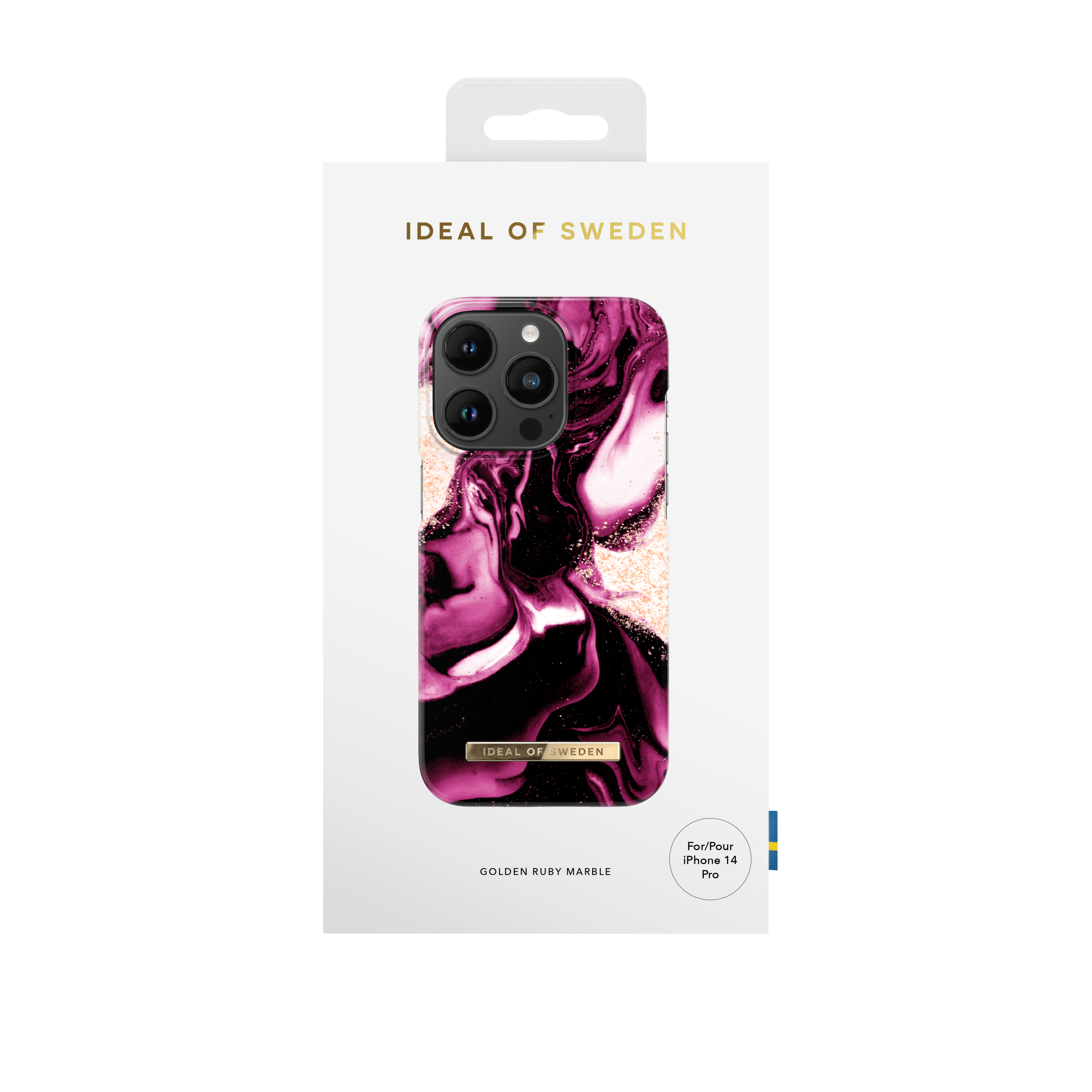 iPhone 14 PRO iDeal Of Sweden nugarėlė Golden Ruby - Image 3