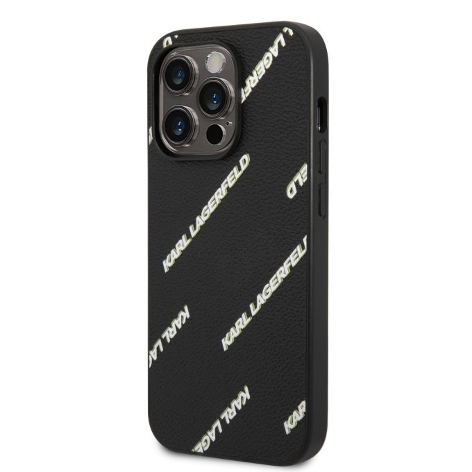 iPhone 14 PRO juoda KARL LAGERFELD nugarėlė KLHCP14LPGMLKFK