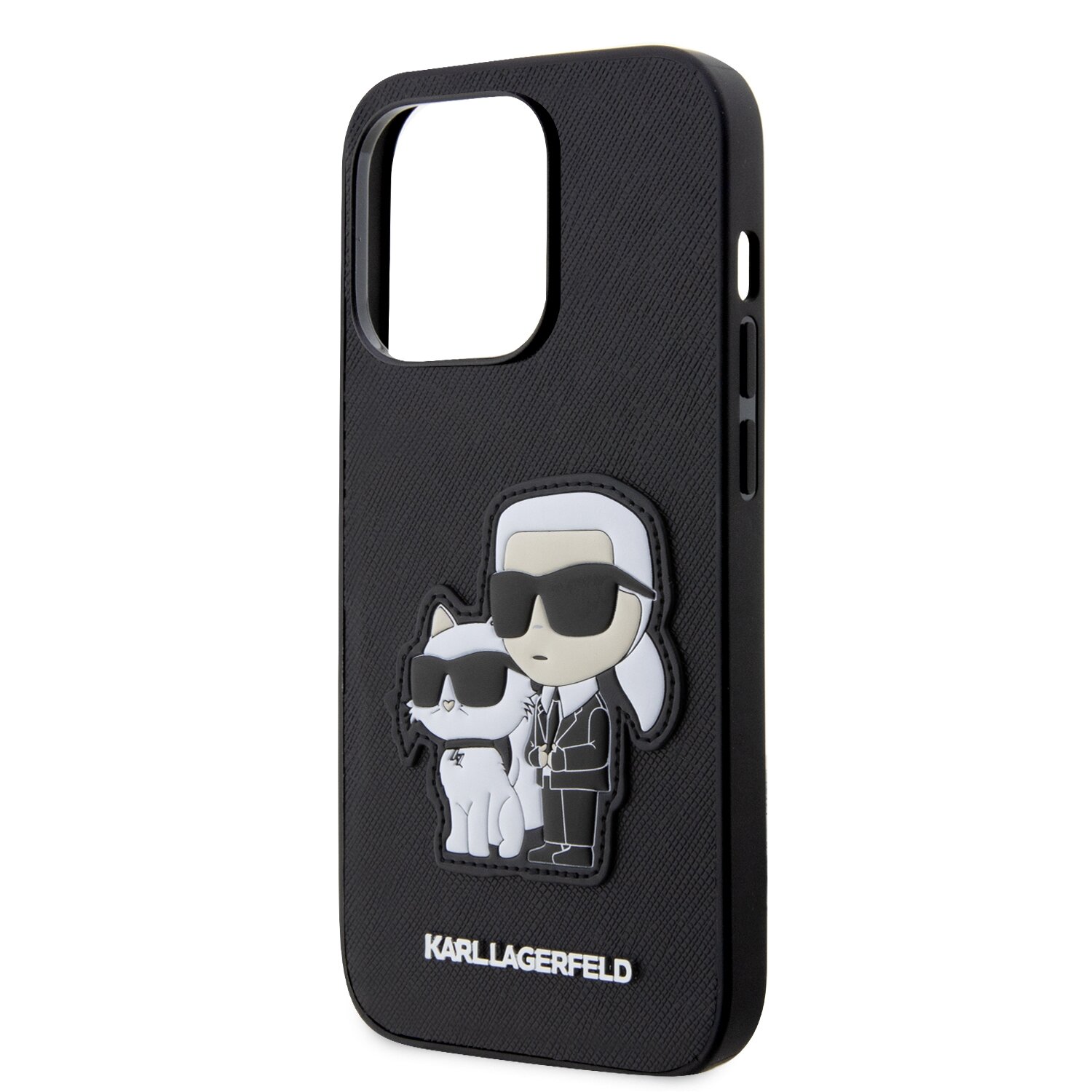 iPhone 14 PRO MAX black NFT Saffiano Karl&Choupette KARL LAGERFELD nugarėlė - Image 6