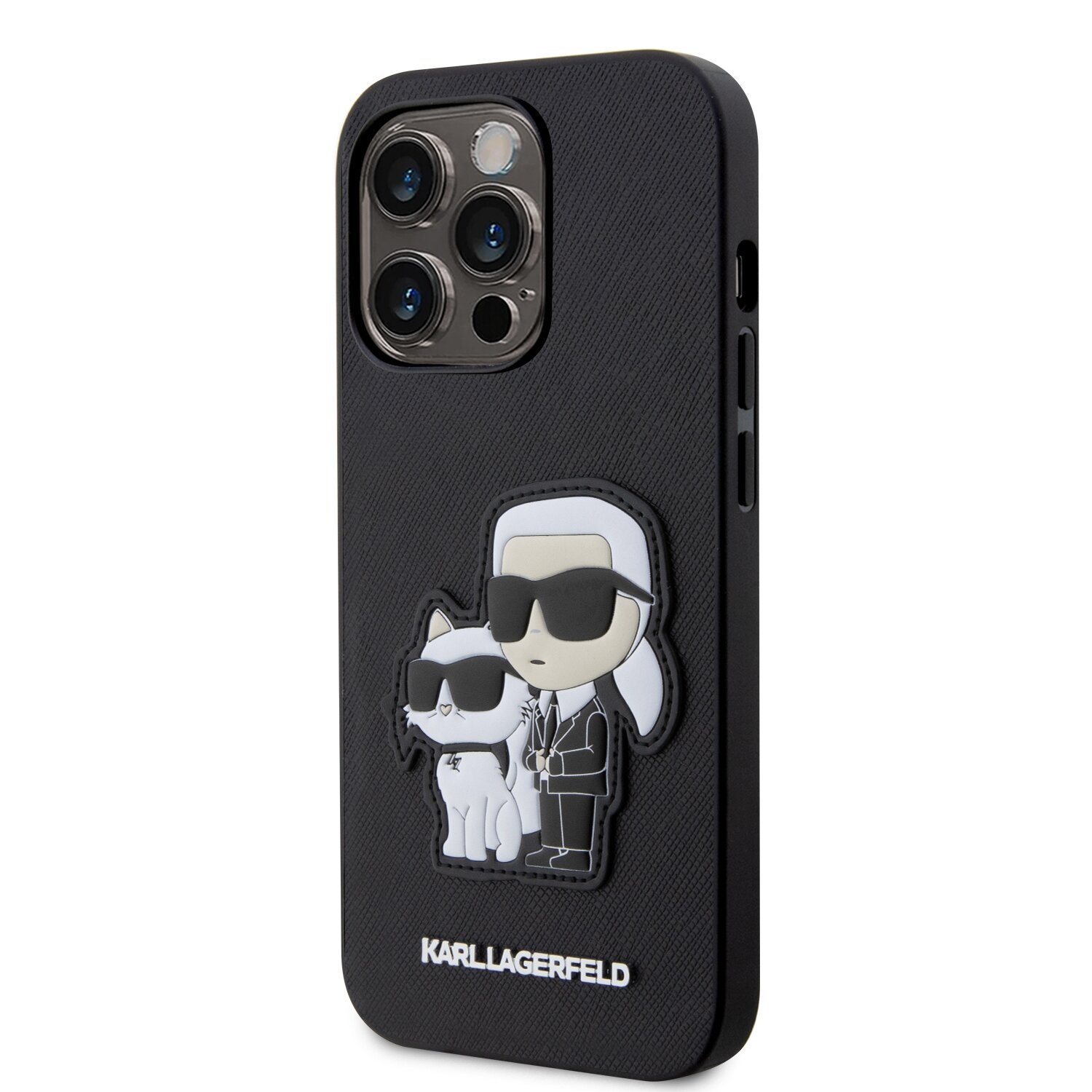 iPhone 14 PRO MAX black NFT Saffiano Karl&Choupette KARL LAGERFELD nugarėlė - Image 3