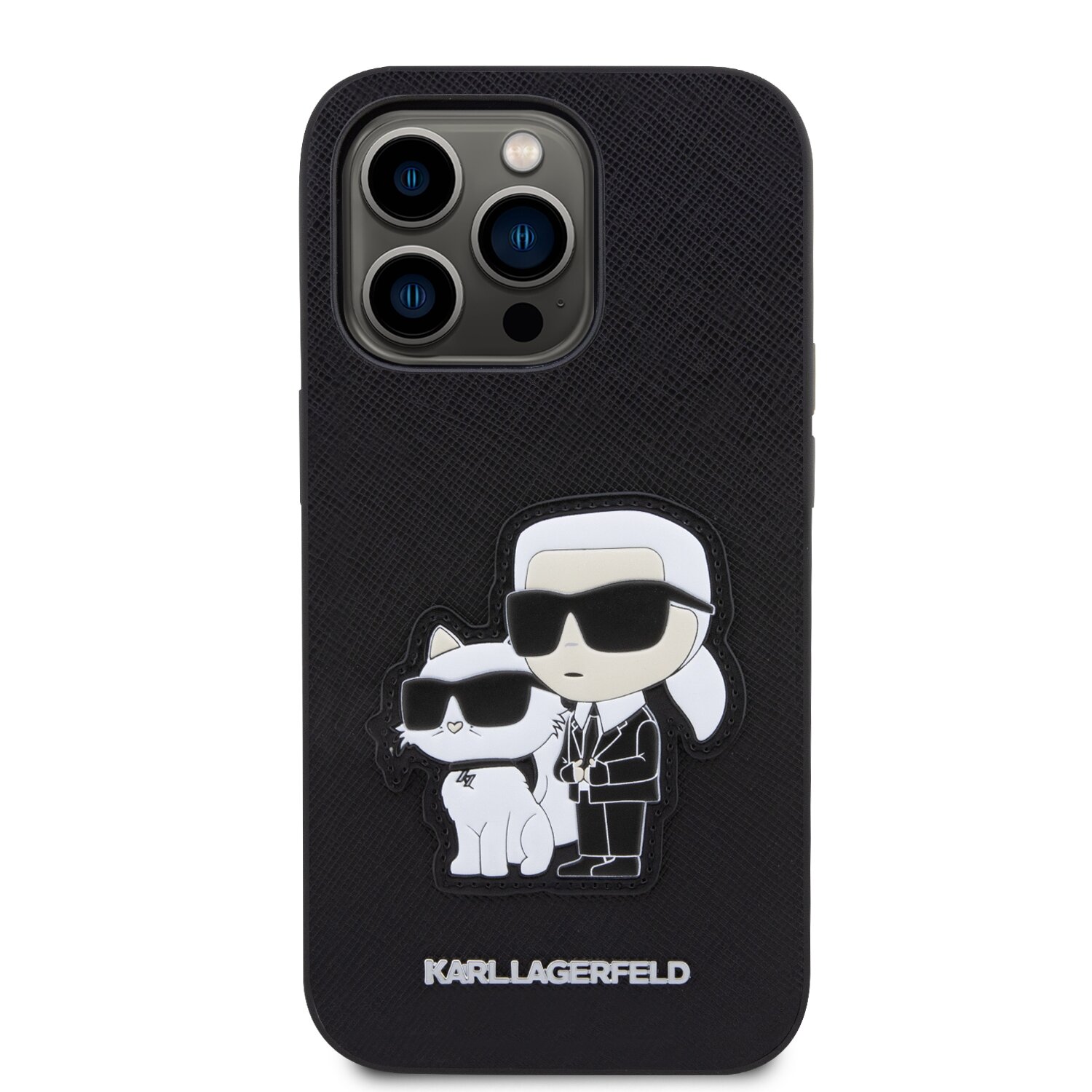 iPhone 14 PRO MAX black NFT Saffiano Karl&Choupette KARL LAGERFELD nugarėlė - Image 4