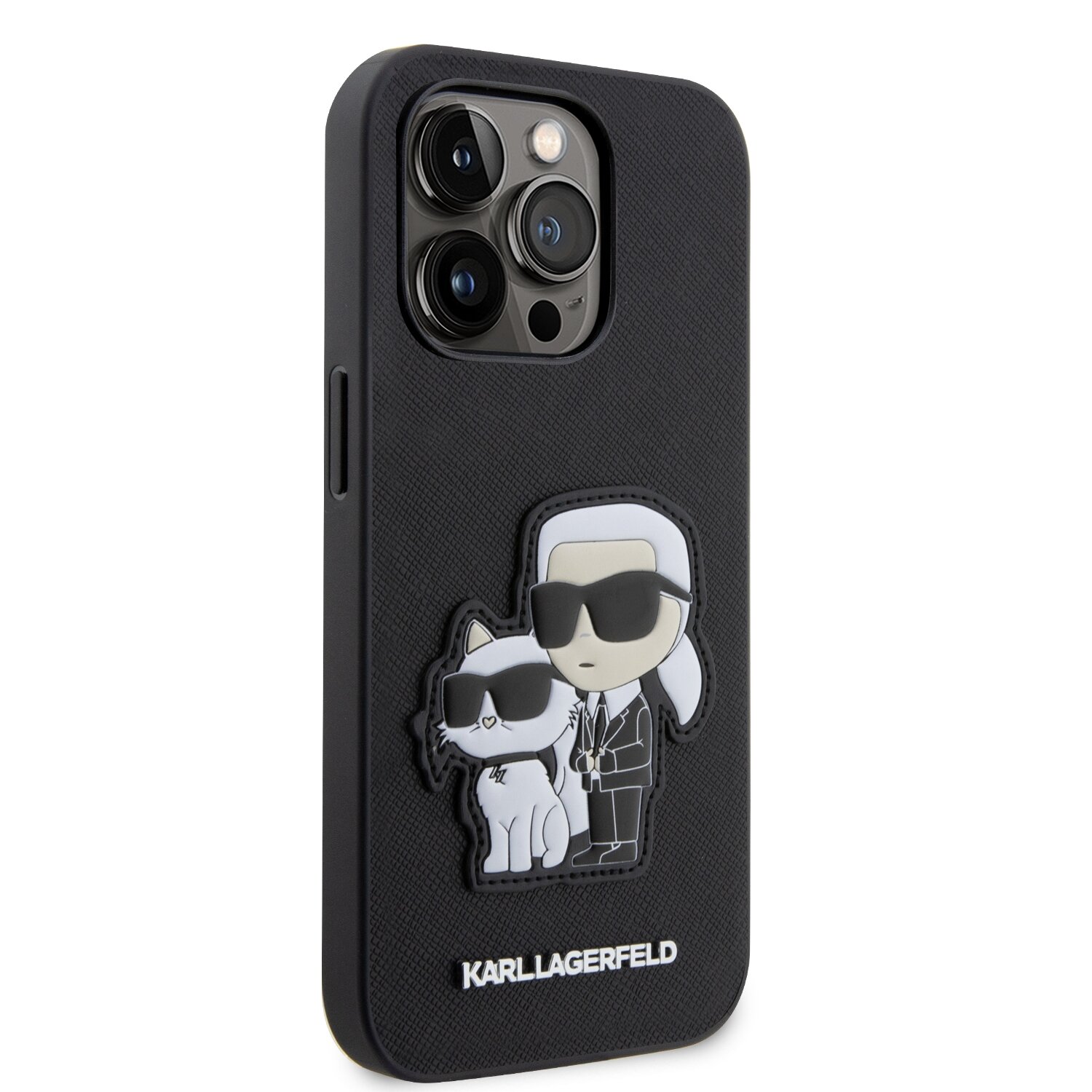 iPhone 14 PRO MAX black NFT Saffiano Karl&Choupette KARL LAGERFELD nugarėlė - Image 5