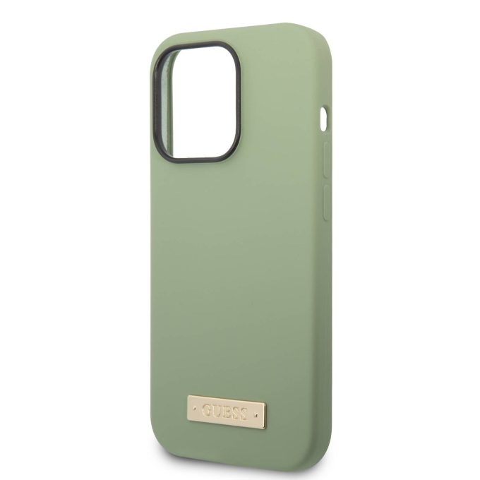 iPhone 14 PRO MAX chaki spalvos Magsafe GUESS nugarėlė GUHMP14XSBPLA