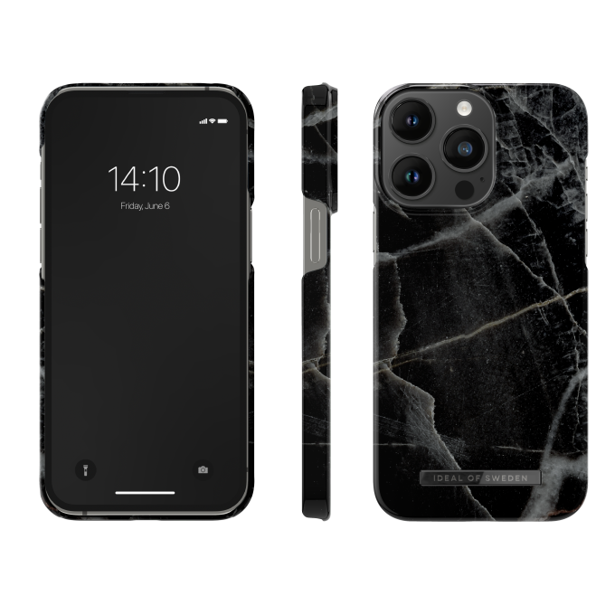 iPhone 14 PRO MAX iDeal Of Sweden MagSafe nugarėlė Black Thunder Marble