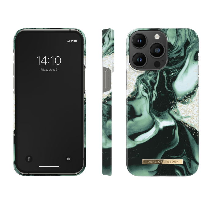 iPhone 14 PRO MAX iDeal Of Sweden nugarėlė Golden Olive Marble