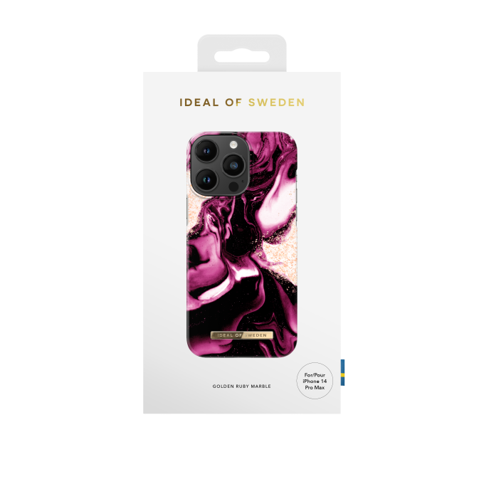 iPhone 14 PRO MAX iDeal Of Sweden nugarėlė Golden Ruby