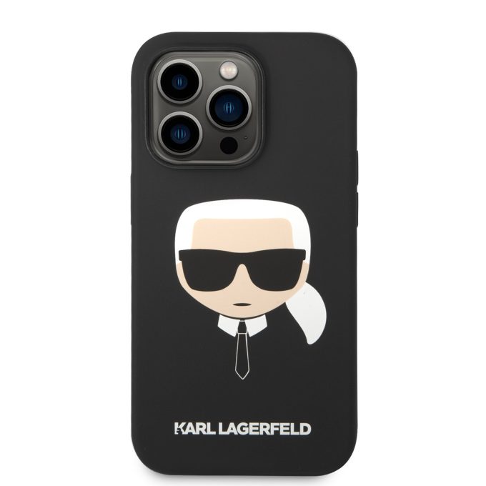 iPhone 14 PRO MAX juoda KARL LAGERFELD nugarėlė KLHCP14XSLKHBK
