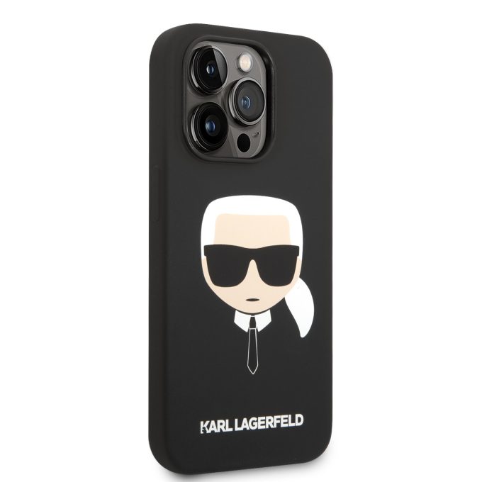 iPhone 14 PRO MAX juoda KARL LAGERFELD nugarėlė KLHCP14XSLKHBK