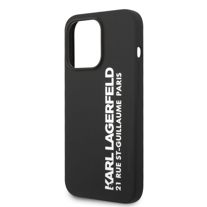 iPhone 14 PRO MAX juoda KARL LAGERFELD nugarėlė KLHCP14XSRSGVTK