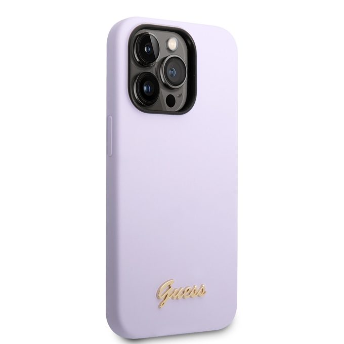 iPhone 14 PRO MAX violetinė GUESS nugarėlė GUHCP14XSLSMU