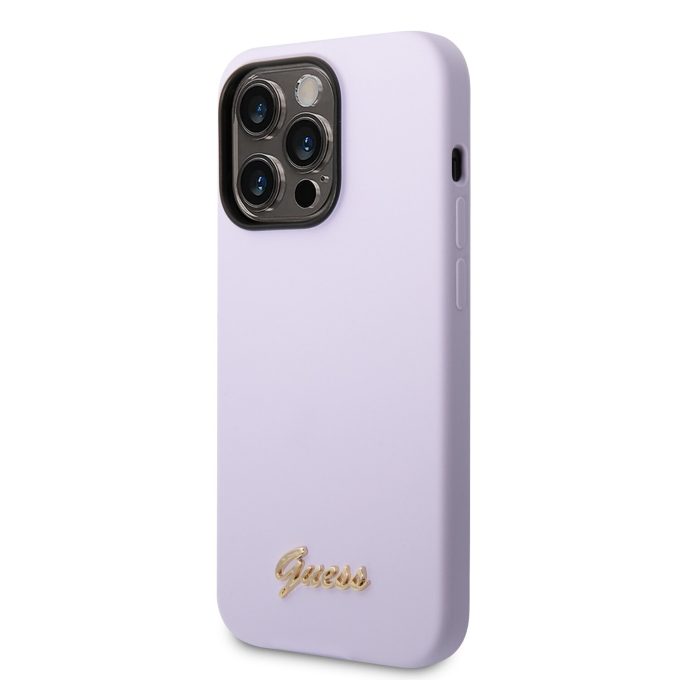 iPhone 14 PRO MAX violetinė GUESS nugarėlė GUHCP14XSLSMU