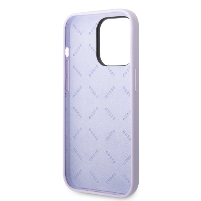 iPhone 14 PRO MAX violetinė GUESS nugarėlė GUHCP14XSLSMU