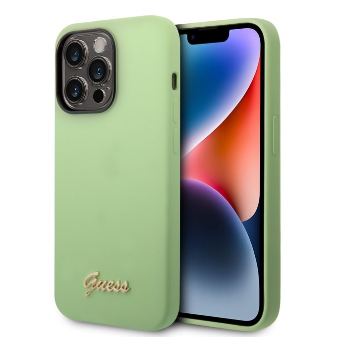 iPhone 14 PRO MAX žalia GUESS nugarėlė GUHCP14XSLSMN