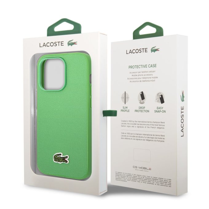 iPhone 14 PRO MAX žalia LACOSTE nugarėlė LCHCP14XPVCN