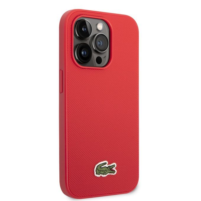 iPhone 14 PRO raudona LACOSTE nugarėlė LCHCP14LPVCR