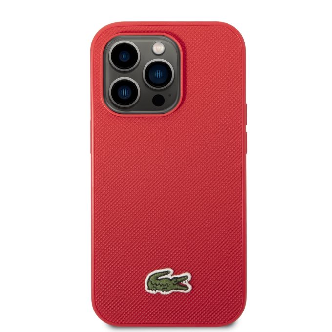 iPhone 14 PRO raudona LACOSTE nugarėlė LCHCP14LPVCR