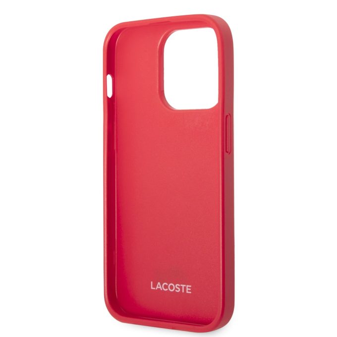 iPhone 14 PRO raudona LACOSTE nugarėlė LCHCP14LPVCR