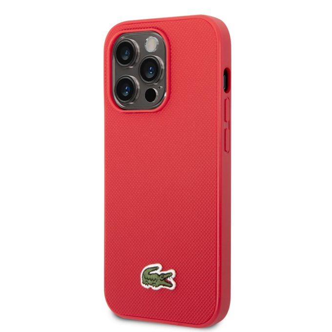 iPhone 14 PRO raudona LACOSTE nugarėlė LCHCP14LPVCR