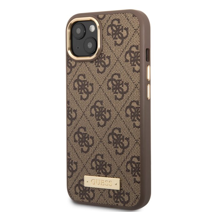 iPhone 14 PRO brown Compatible Magsafe GUESS nugarėlė
