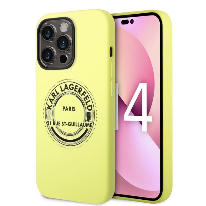 iPhone 14 PRO salotinė KARL LAGERFELD nugarėlė KLHCP14LSRSGRCN