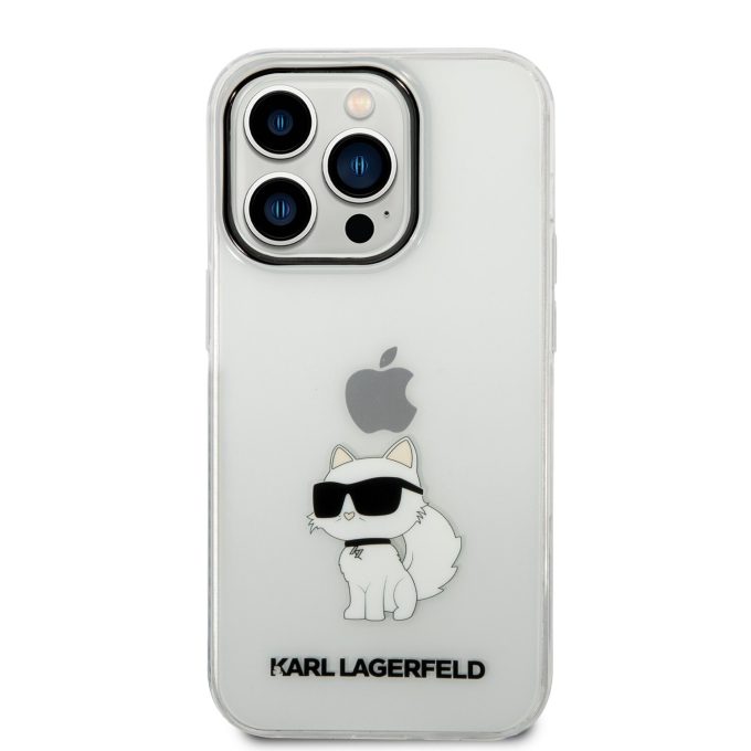 iPhone 14 PRO transparent NFT IML KARL LAGERFELD nugarėlė