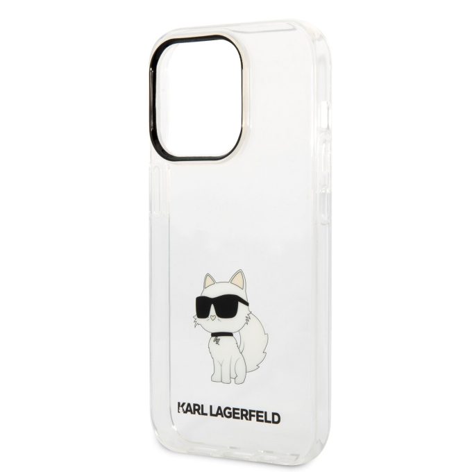 iPhone 14 PRO transparent NFT IML KARL LAGERFELD nugarėlė