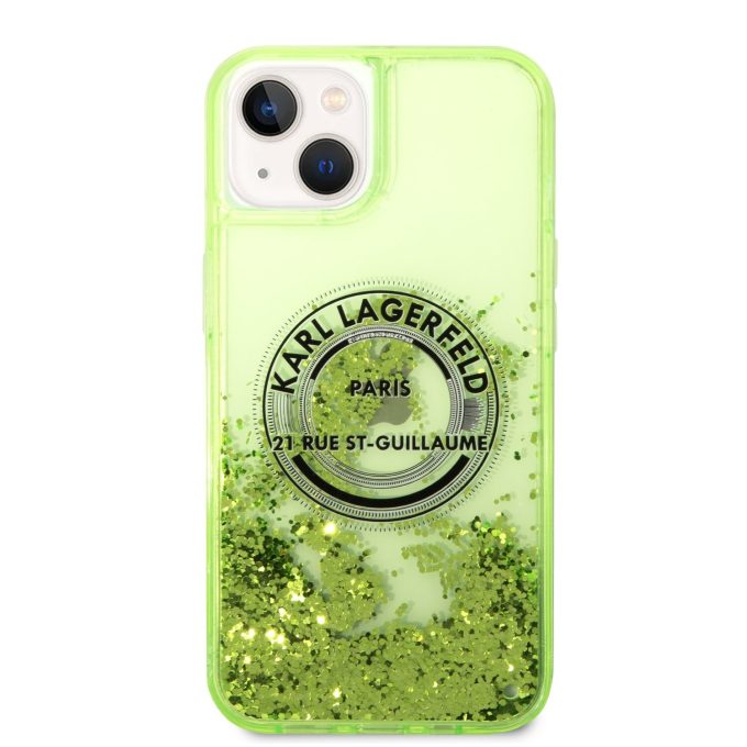 iPhone 14/13 salotinė water KARL LAGERFELD nugarėlė KLHCP14SLCRSGRN