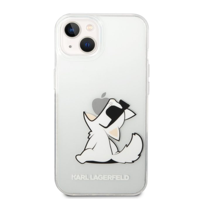 iPhone 14/13 skaidri KARL LAGERFELD nugarėlė KLHCP14SCFNRC