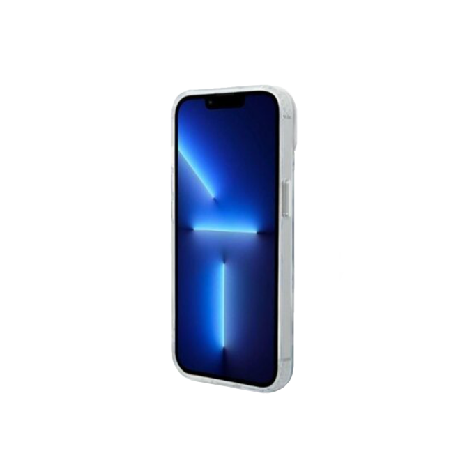 iPhone 14/13 transparent + silver Magsafe KARL LAGERFELD nugarėlė