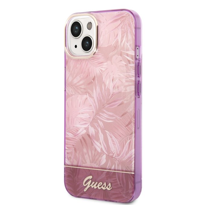 iPhone 14/13 violetinė GUESS nugarėlė GUHCP14SHGJGHP