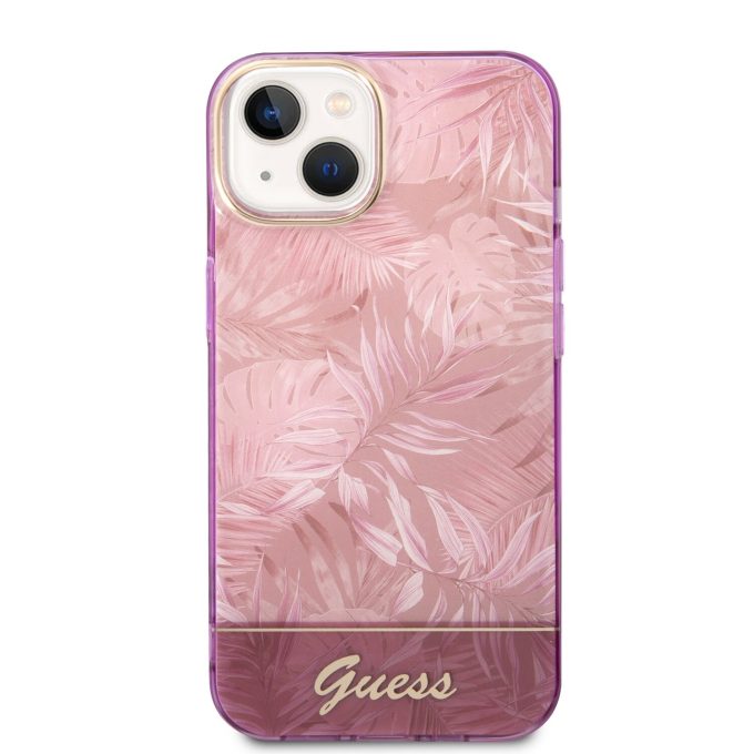iPhone 14/13 violetinė GUESS nugarėlė GUHCP14SHGJGHP