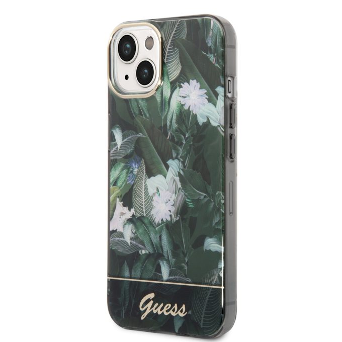 iPhone 14/13 žalia GUESS nugarėlė GUHCP14SHGJGHA