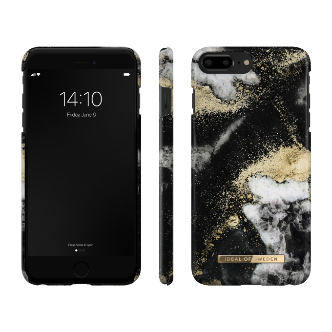 iPhone 6+/7+/8+ iDeal Of Sweden nugarėlė Black Galaxy Marble