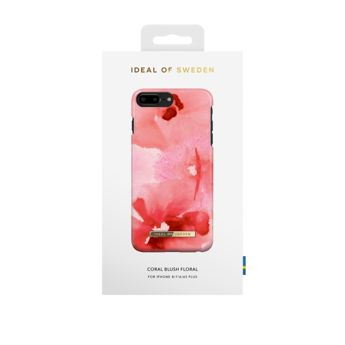 iPhone 6+/7+/8+ iDeal Of Sweden nugarėlė Coral Blush Floral