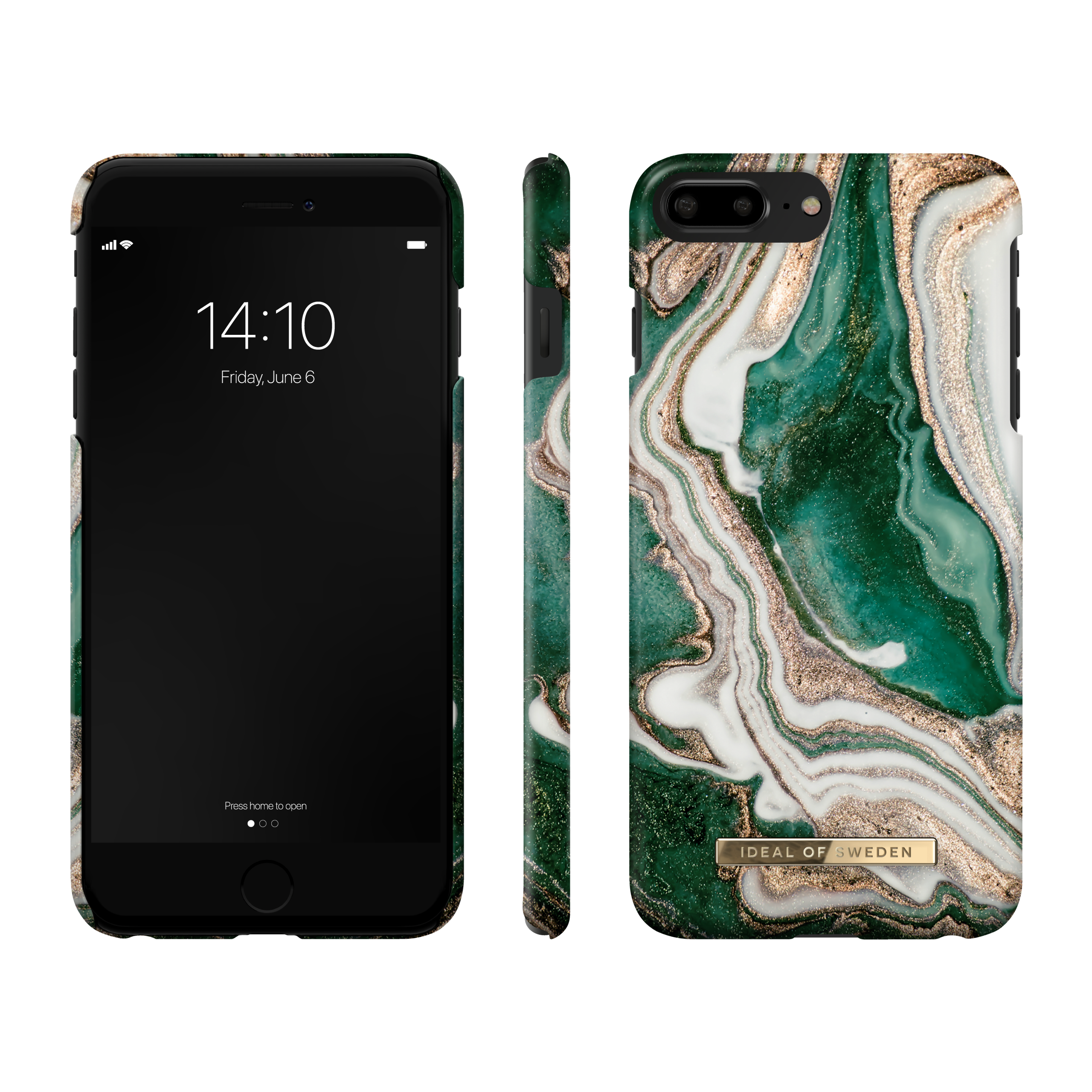 iPhone 6+/7+/8+ iDeal Of Sweden nugarėlė Golden Jade Marble - Image 3